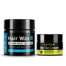 Ustraa Hair Wax- Wet Look & De Tan Cream